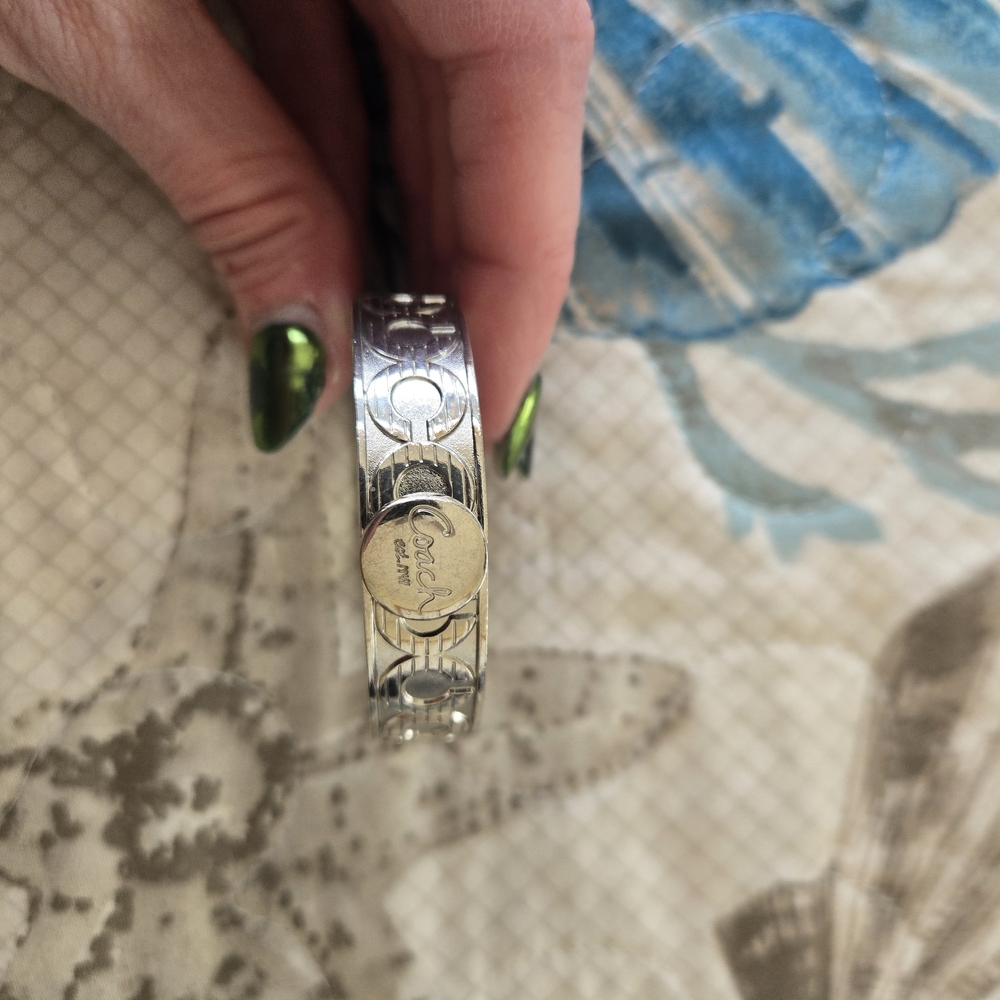 Coach Logo Bracelet in Silver